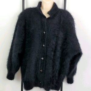 Vintage Exclusively Misook International cardigan kimono sleeve button down